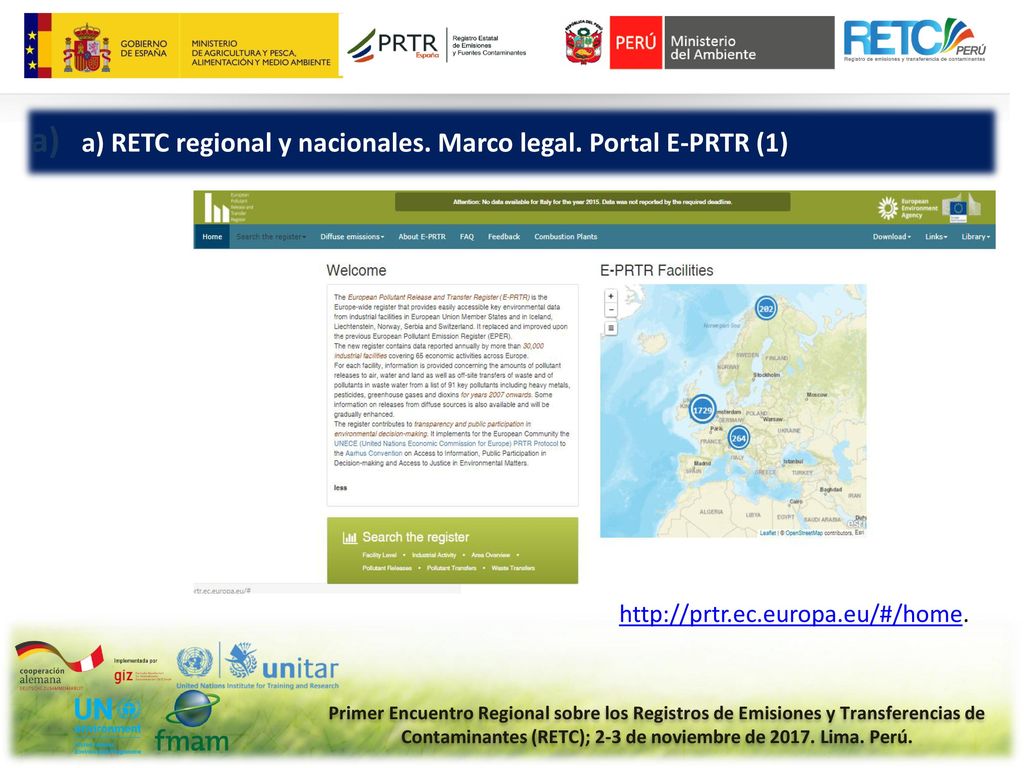 a) RETC regional y nacionales. Marco legal. Portal E-PRTR (1)