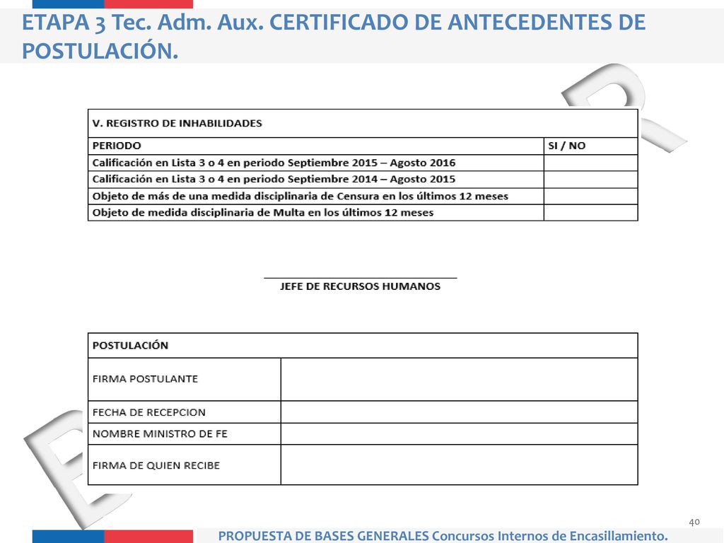 ETAPA 3 Tec. Adm. Aux. CERTIFICADO DE ANTECEDENTES DE POSTULACIÓN.