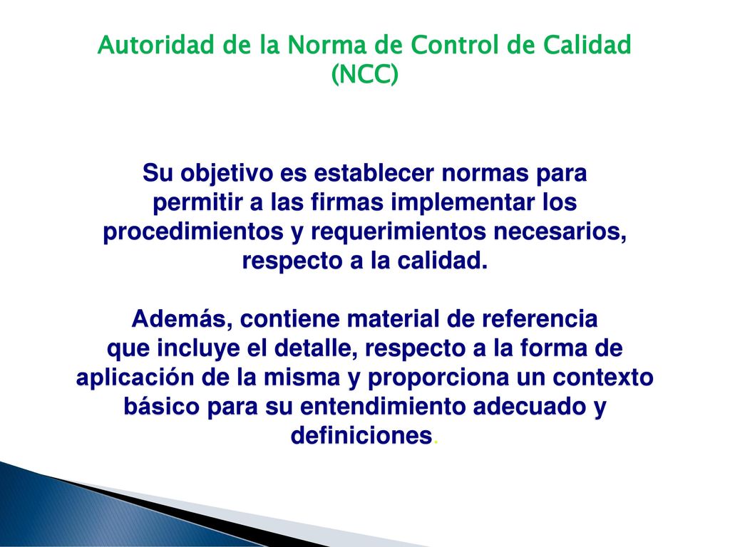 Autoridad de la Norma de Control de Calidad (NCC)
