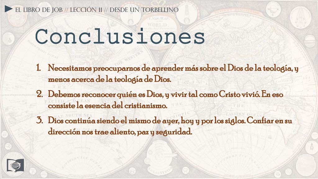 El libro de Job // Lección 11 // Desde un torbellino