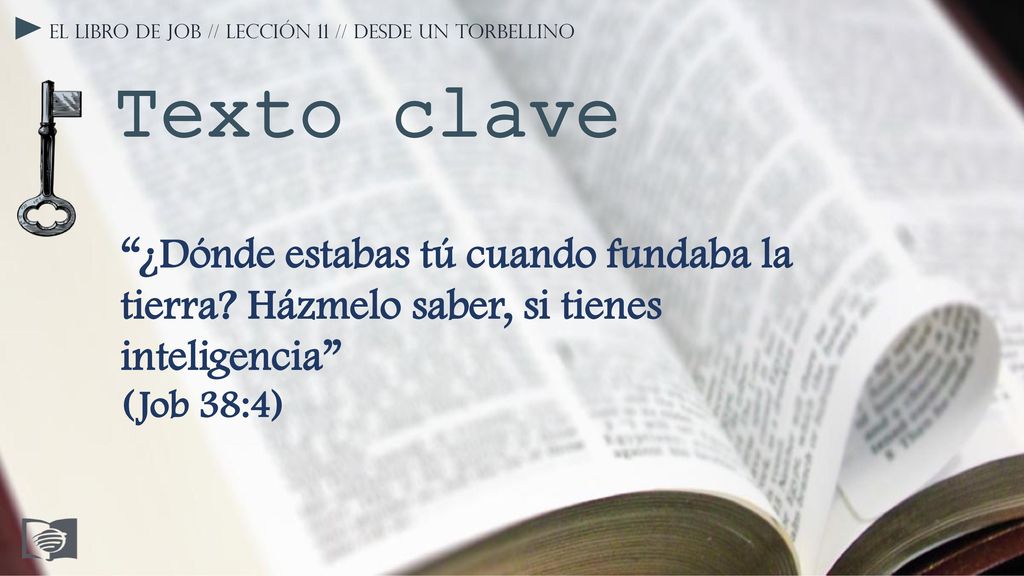 El libro de Job // Lección 11 // Desde un torbellino