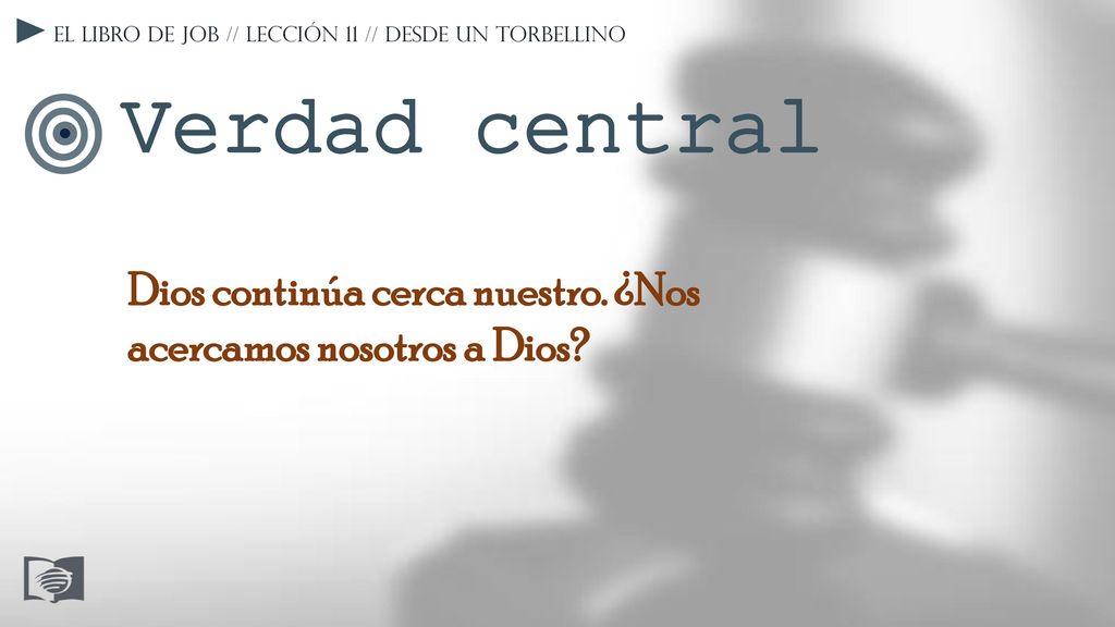 El libro de Job // Lección 11 // Desde un torbellino