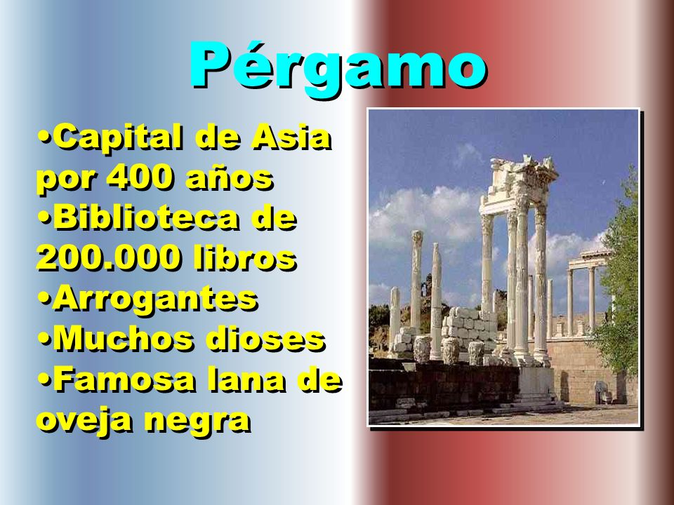 Pérgamo Capital de Asia por 400 años Biblioteca de libros