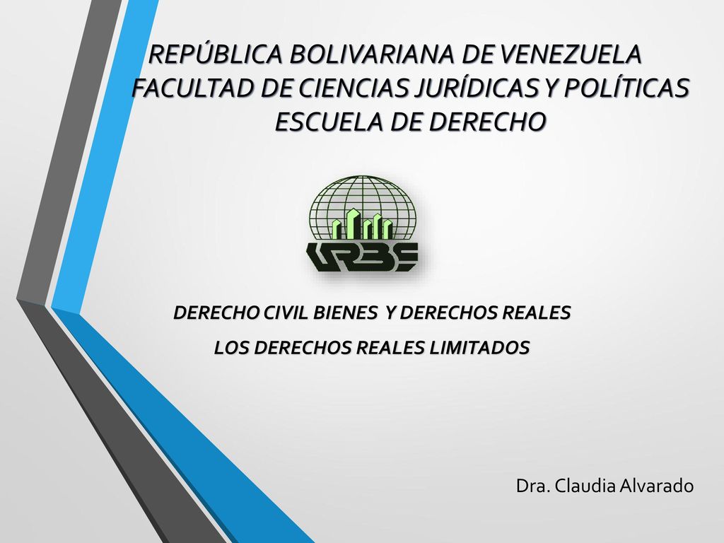 DERECHO CIVIL BIENES Y DERECHOS REALES LOS DERECHOS REALES LIMITADOS