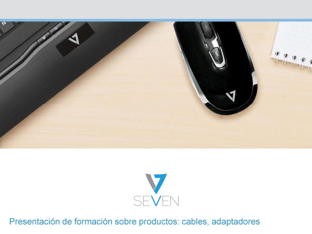 Presentación de formación sobre productos: cables, adaptadores