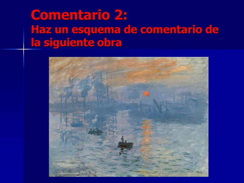Comentario 2: Haz un esquema de comentario de la siguiente obra