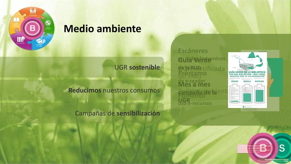 Medio ambiente Escáneres Guía Verde UGR certificada Préstamo Mes a mes
