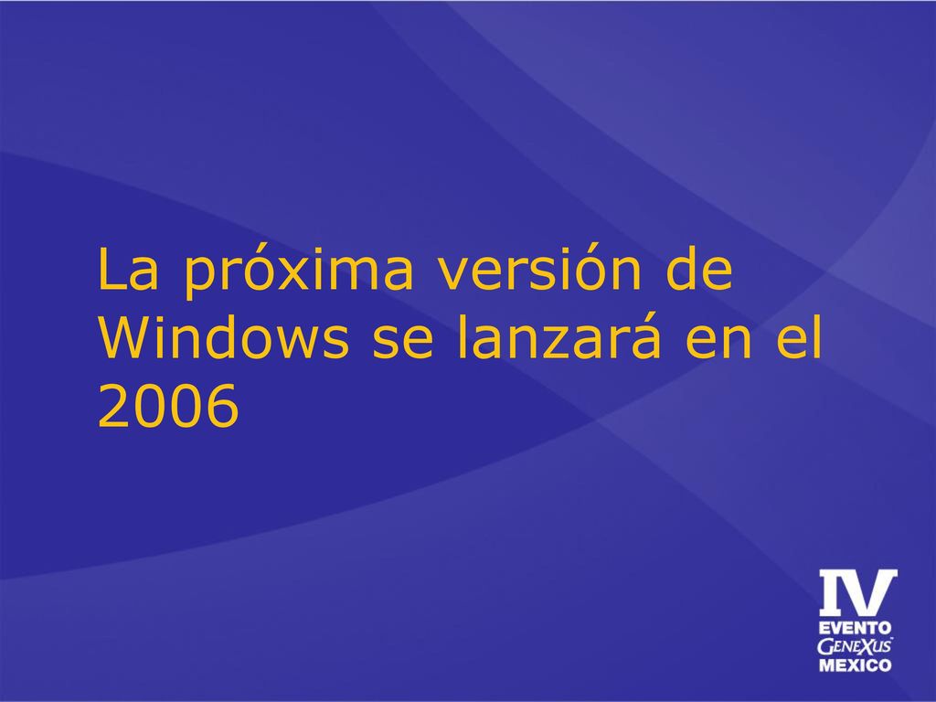 La próxima versión de Windows se lanzará en el 2006