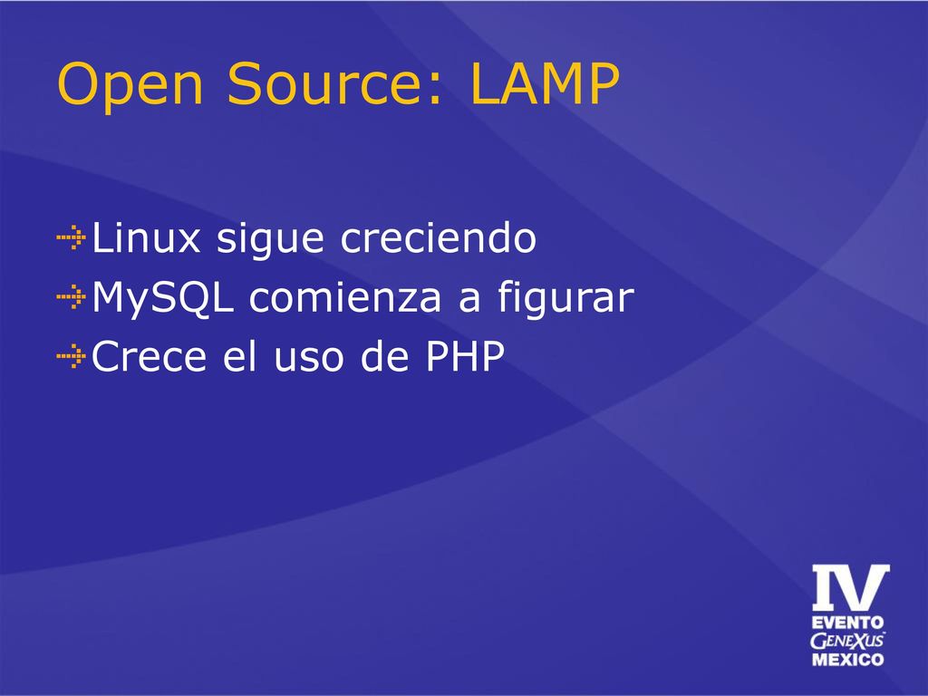 Open Source: LAMP Linux sigue creciendo MySQL comienza a figurar