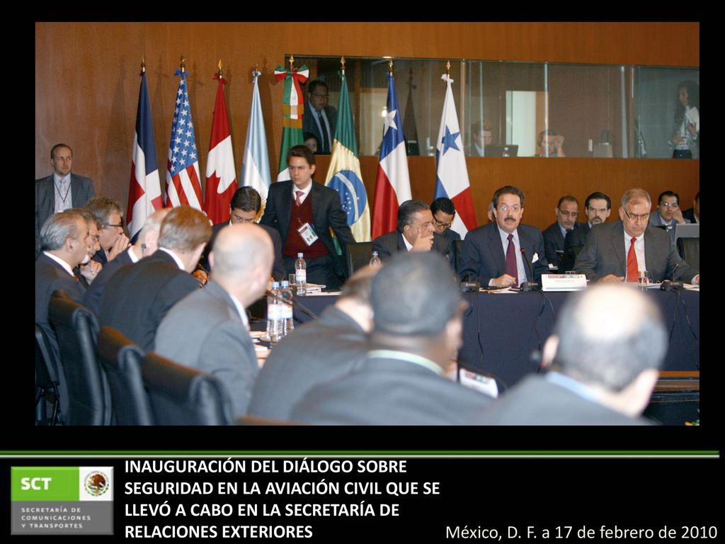 INAUGURACIÓN DEL DIÁLOGO SOBRE SEGURIDAD EN LA AVIACIÓN CIVIL QUE SE LLEVÓ A CABO EN LA SECRETARÍA DE RELACIONES EXTERIORES