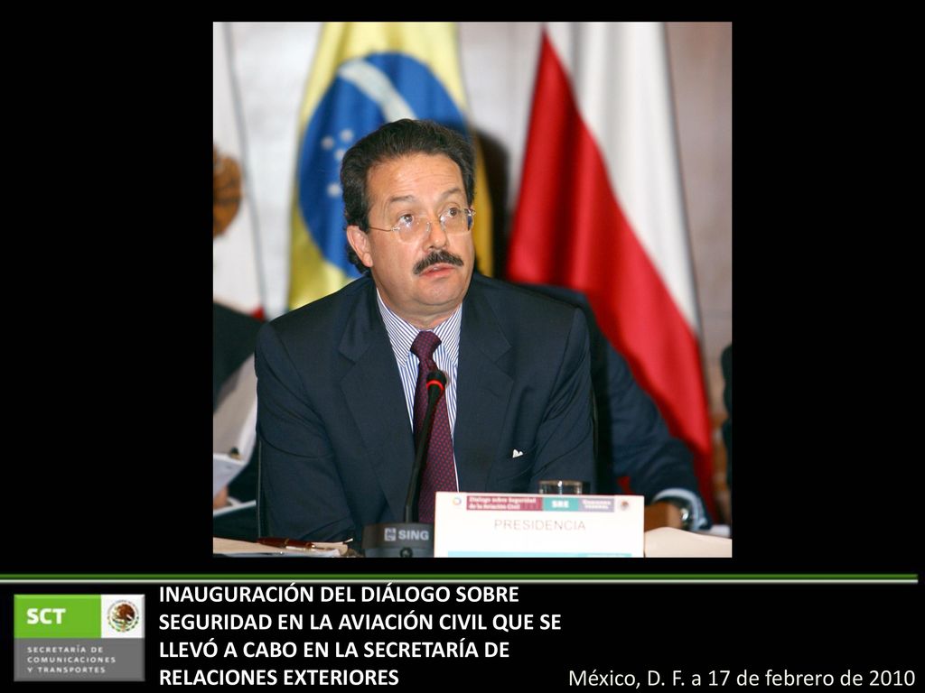 INAUGURACIÓN DEL DIÁLOGO SOBRE SEGURIDAD EN LA AVIACIÓN CIVIL QUE SE LLEVÓ A CABO EN LA SECRETARÍA DE RELACIONES EXTERIORES