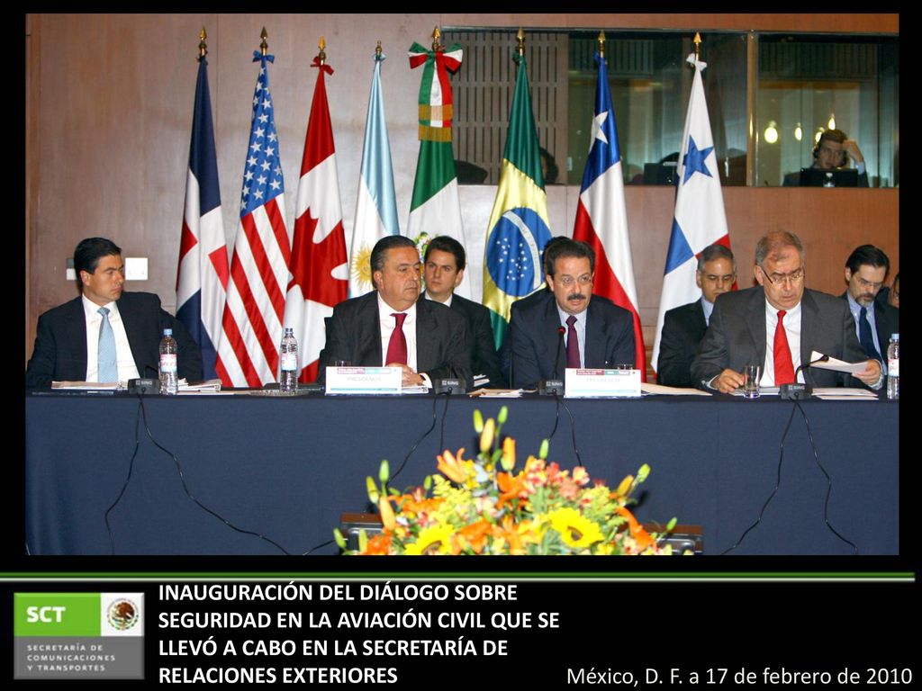 INAUGURACIÓN DEL DIÁLOGO SOBRE SEGURIDAD EN LA AVIACIÓN CIVIL QUE SE LLEVÓ A CABO EN LA SECRETARÍA DE RELACIONES EXTERIORES
