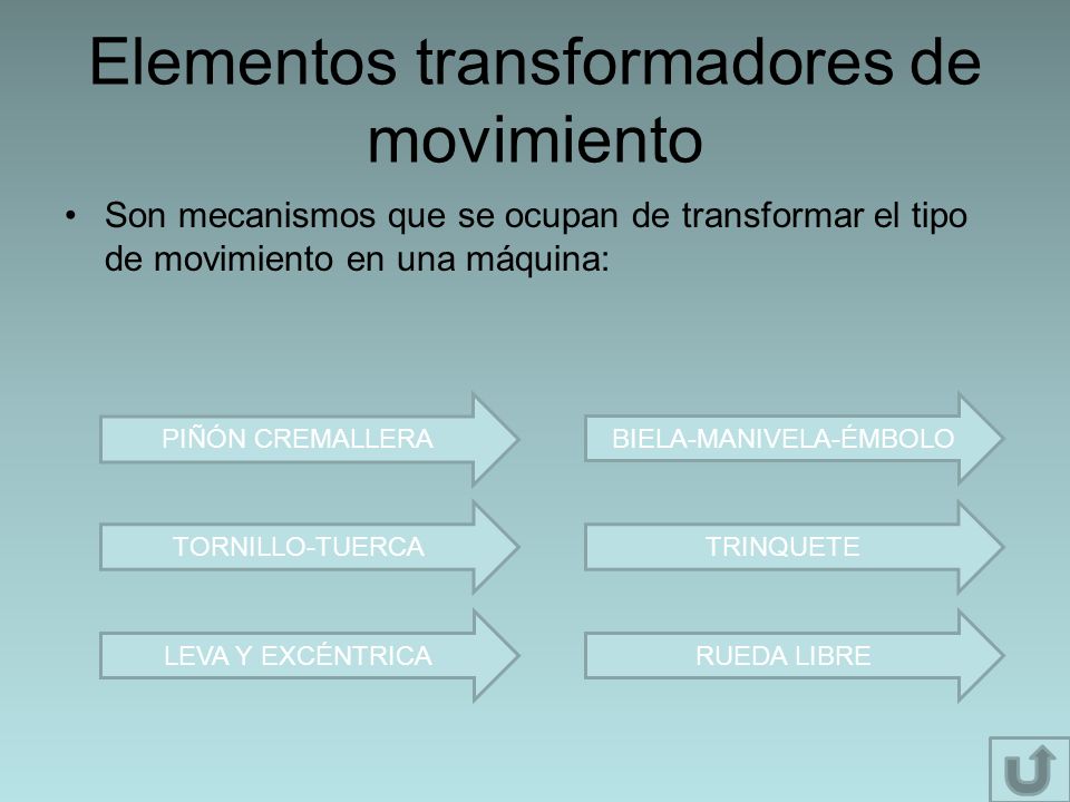 Elementos transformadores de movimiento