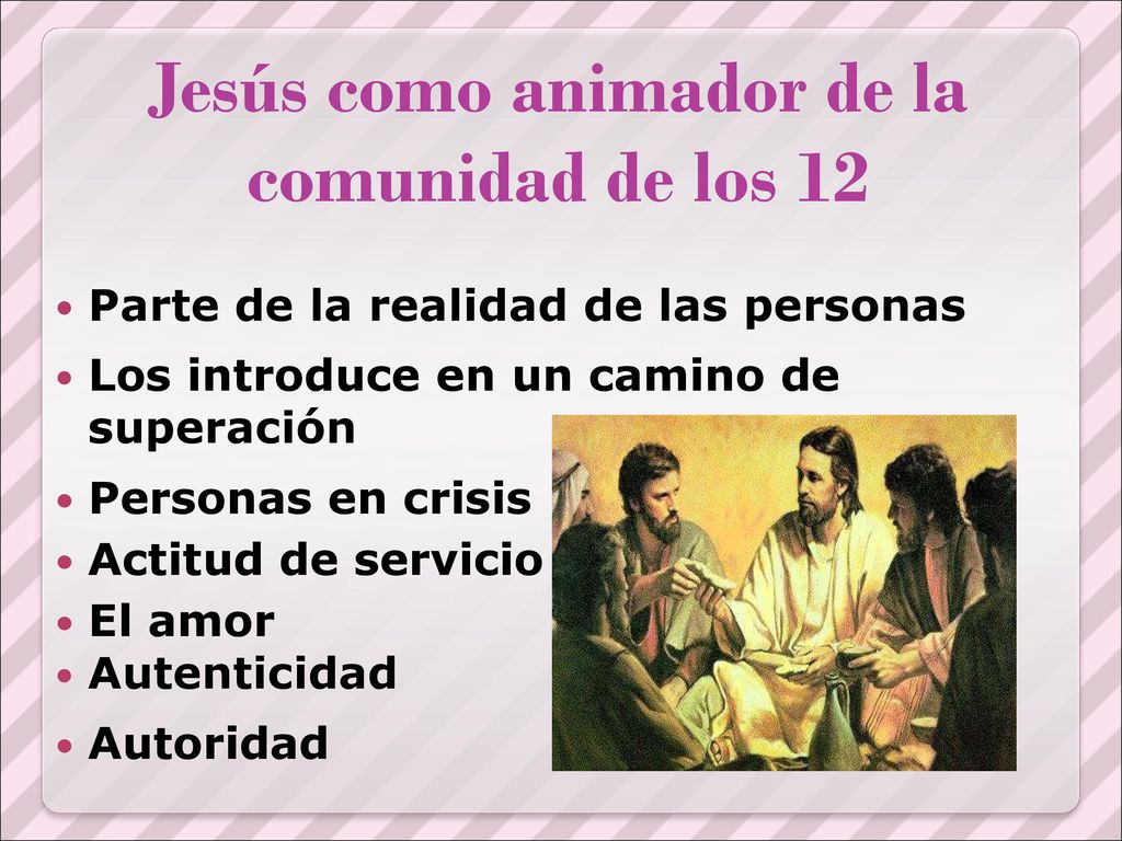 Jesús como animador de la comunidad de los 12