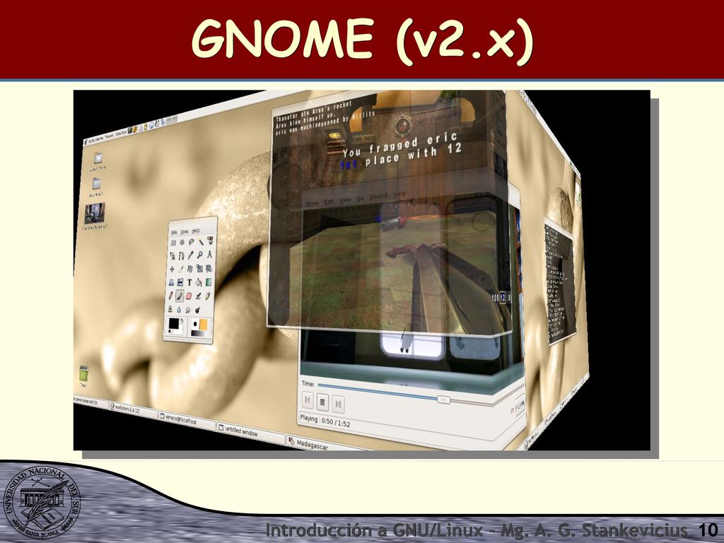 GNOME (v2.x) Introducción a GNU/Linux - Mg. A. G. Stankevicius
