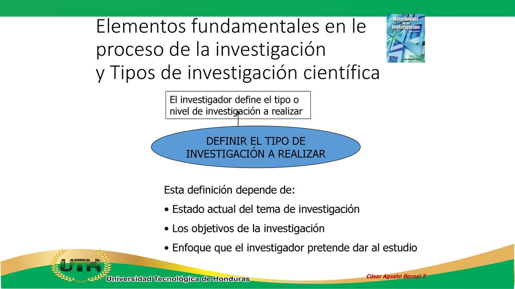 DEFINIR EL TIPO DE INVESTIGACIÓN A REALIZAR