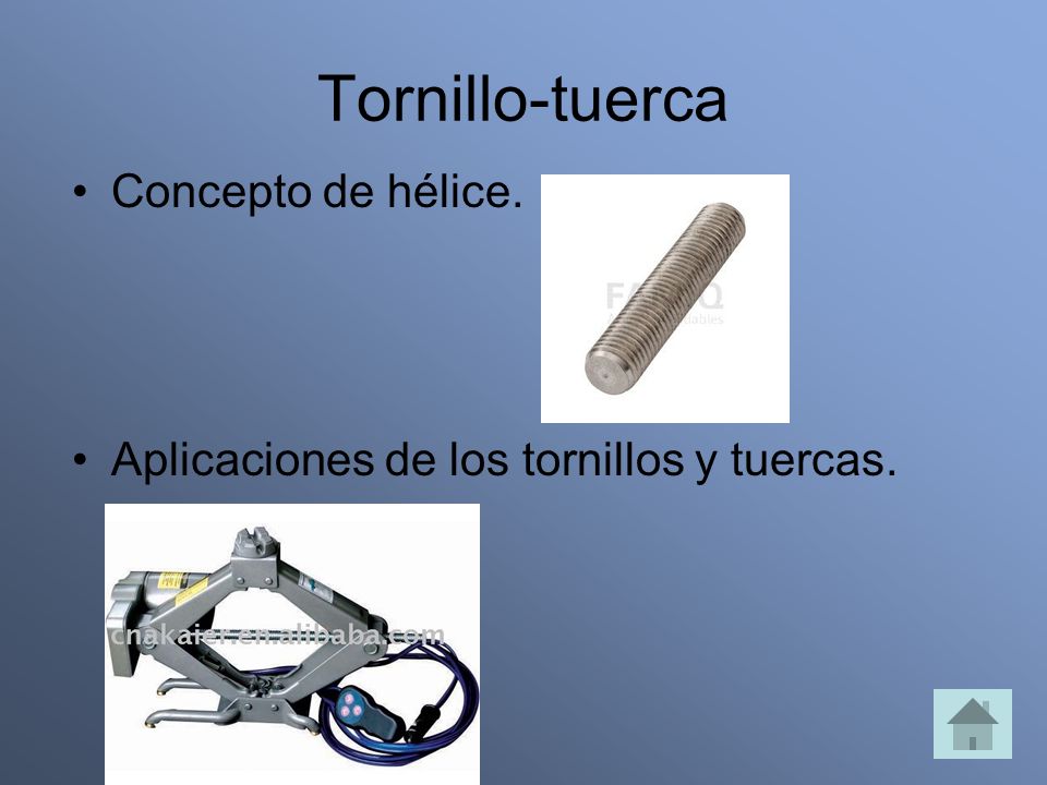 Tornillo-tuerca Concepto de hélice.