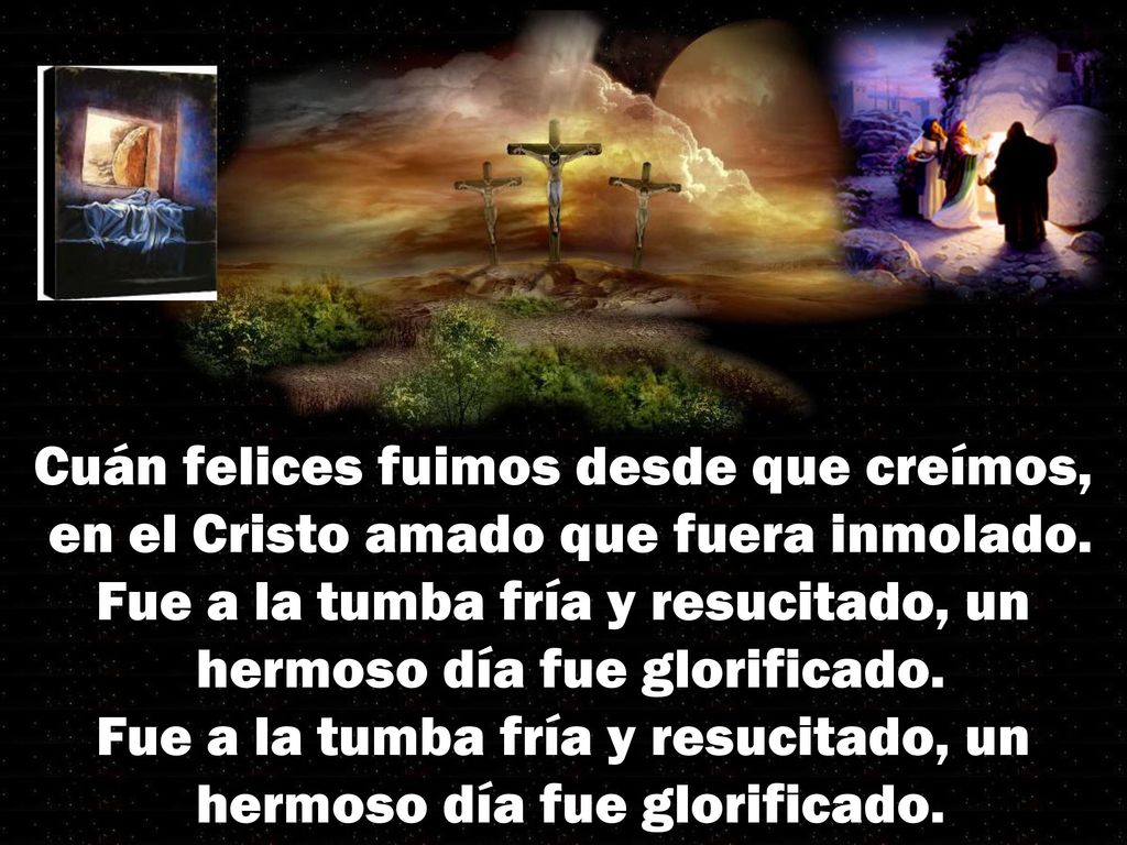 Cuán felices fuimos desde que creímos, en el Cristo amado que fuera inmolado.