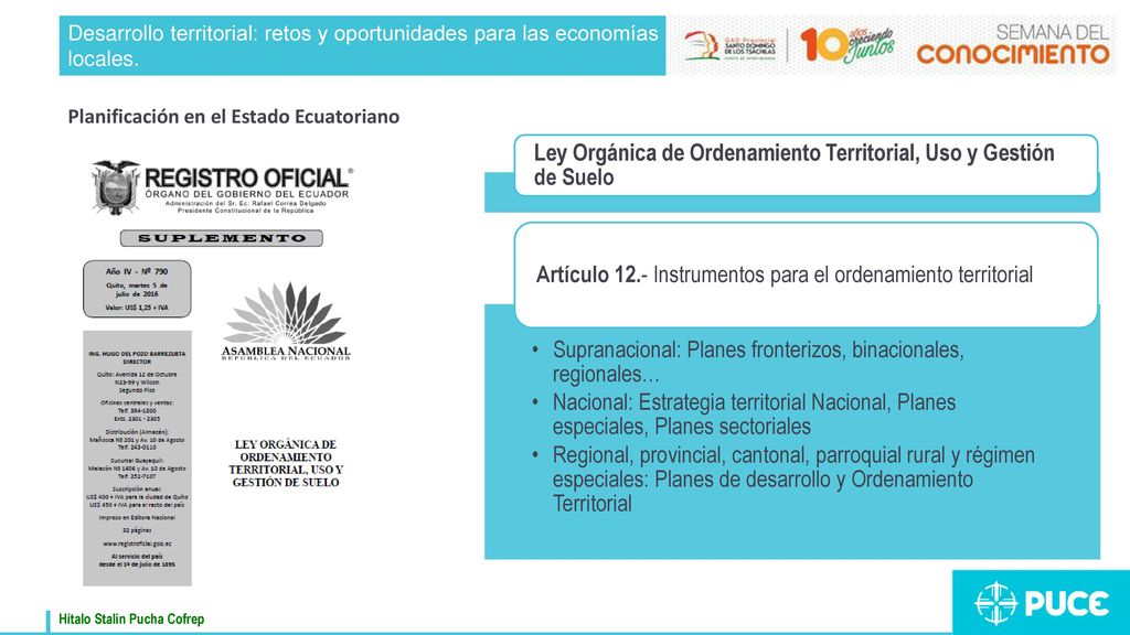 Ley Orgánica de Ordenamiento Territorial, Uso y Gestión de Suelo