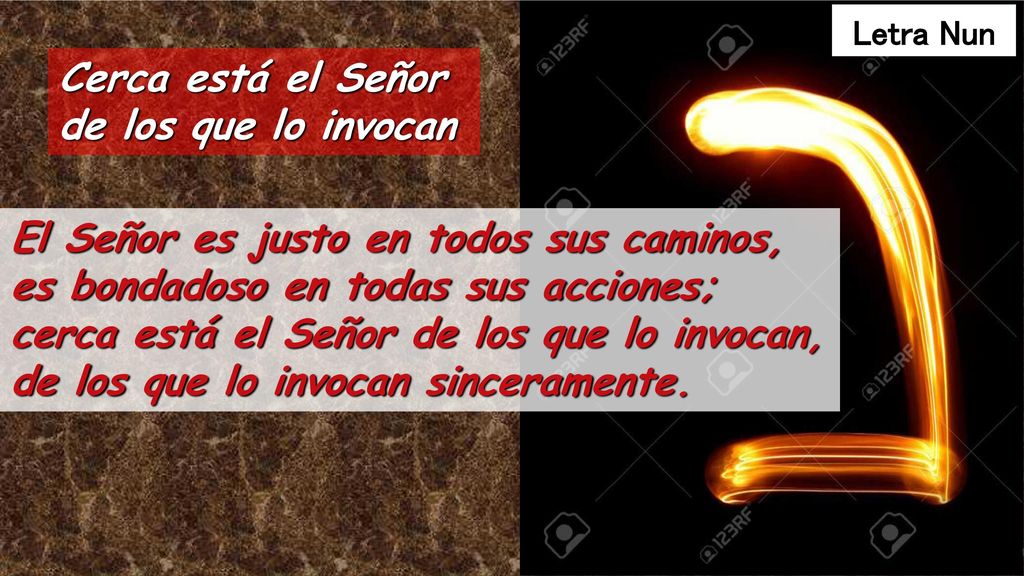 Cerca está el Señor de los que lo invocan