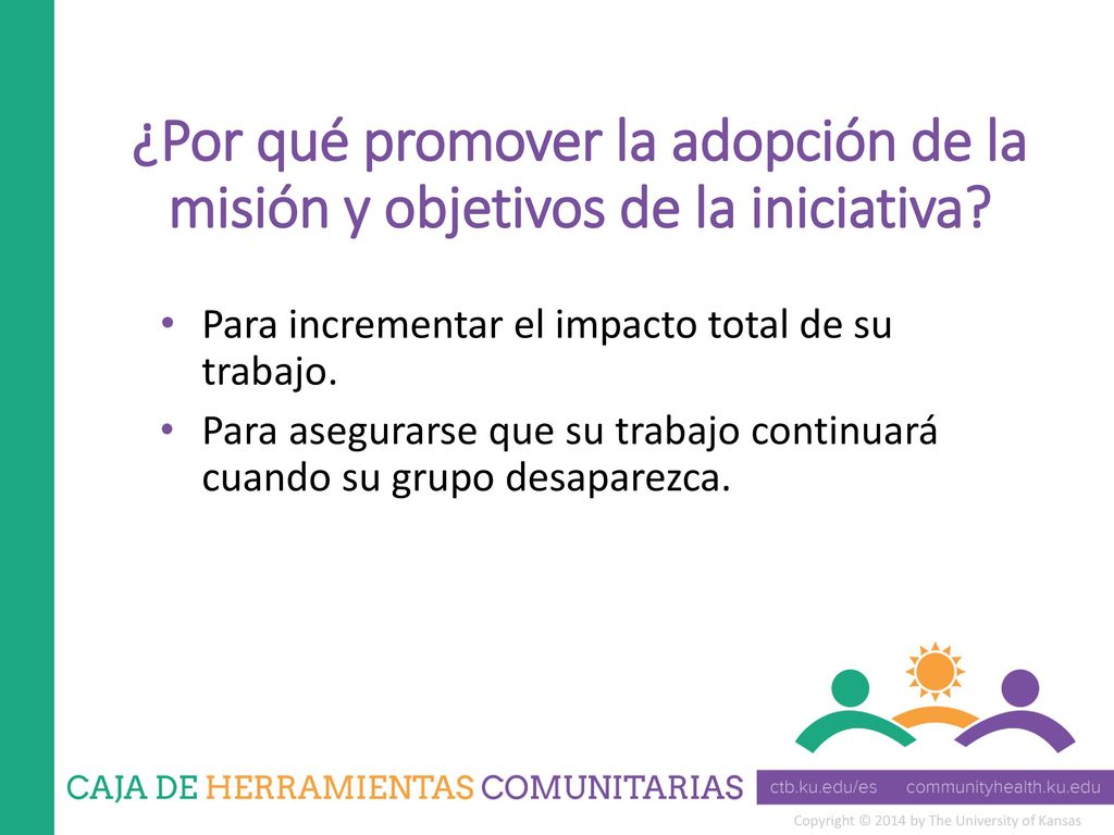 ¿Por qué promover la adopción de la misión y objetivos de la iniciativa