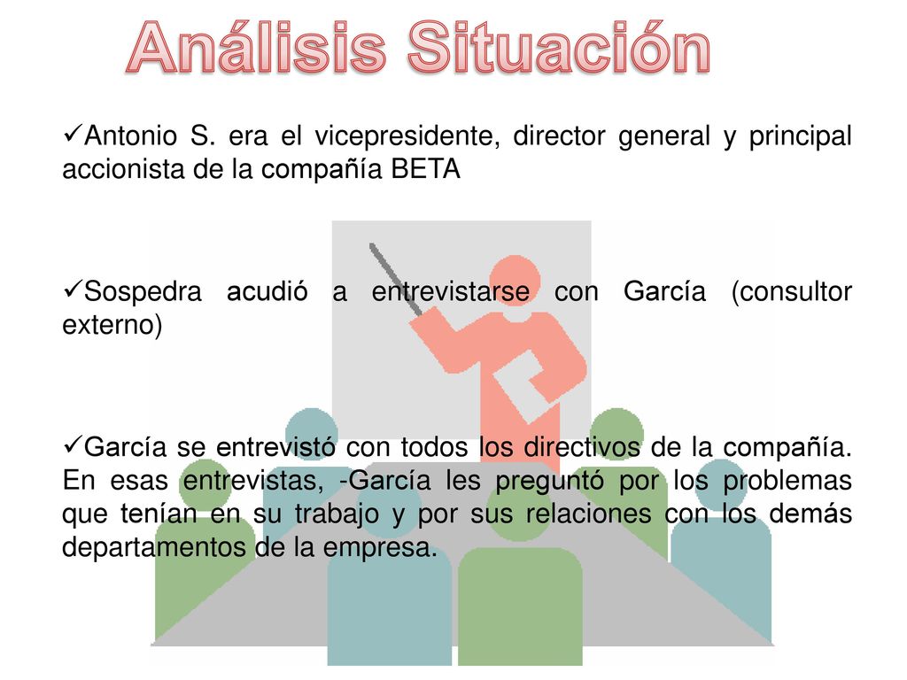 Análisis Situación Antonio S. era el vicepresidente, director general y principal accionista de la compañía BETA.