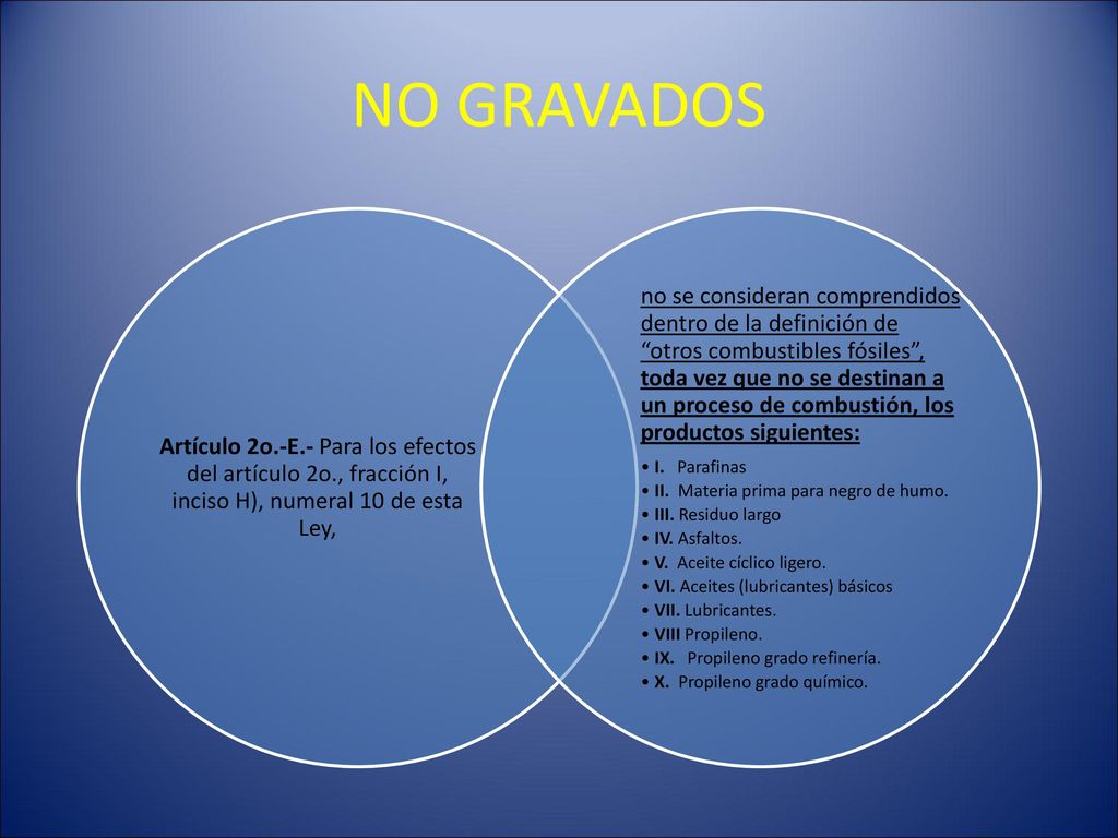 MAESTRIA EN IMPUESTOS 07/08/2018. NO GRAVADOS. Artículo 2o.-E.- Para los efectos del artículo 2o., fracción I, inciso H), numeral 10 de esta Ley,