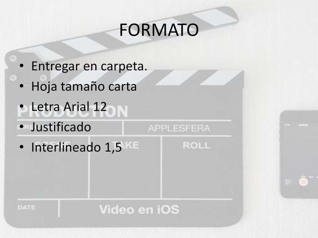 FORMATO Entregar en carpeta. Hoja tamaño carta Letra Arial 12