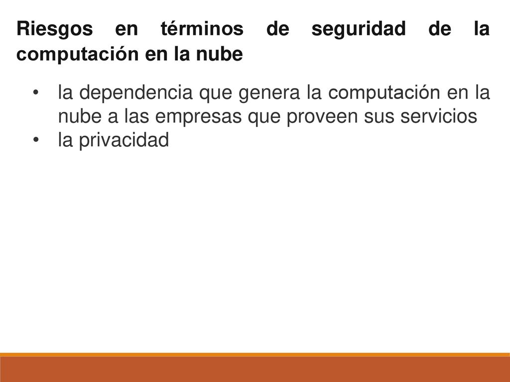 Riesgos en términos de seguridad de la computación en la nube