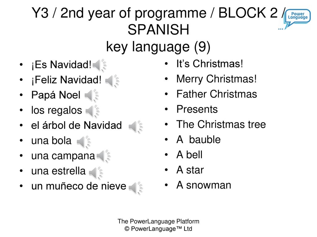 Y3 / 2nd year of programme / BLOCK 2 / SPANISH key language (9)