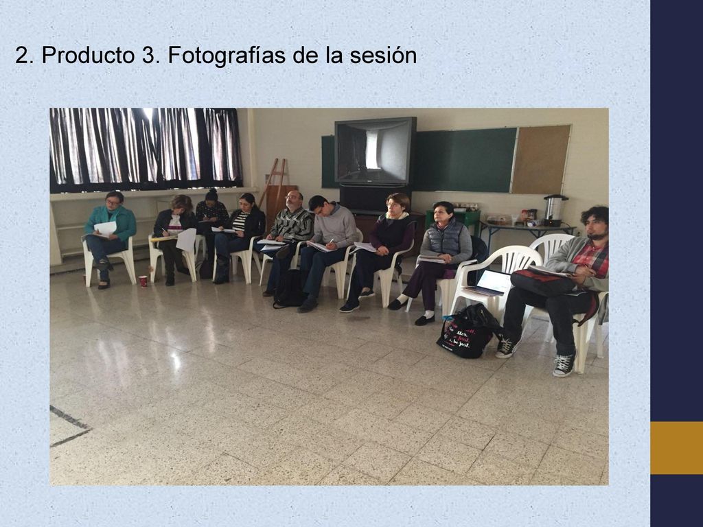 2. Producto 3. Fotografías de la sesión