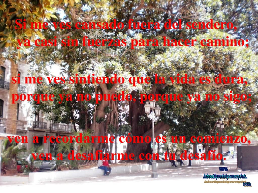 ven a recordarme cómo es un comienzo, ven a desafiarme con tu desafío.