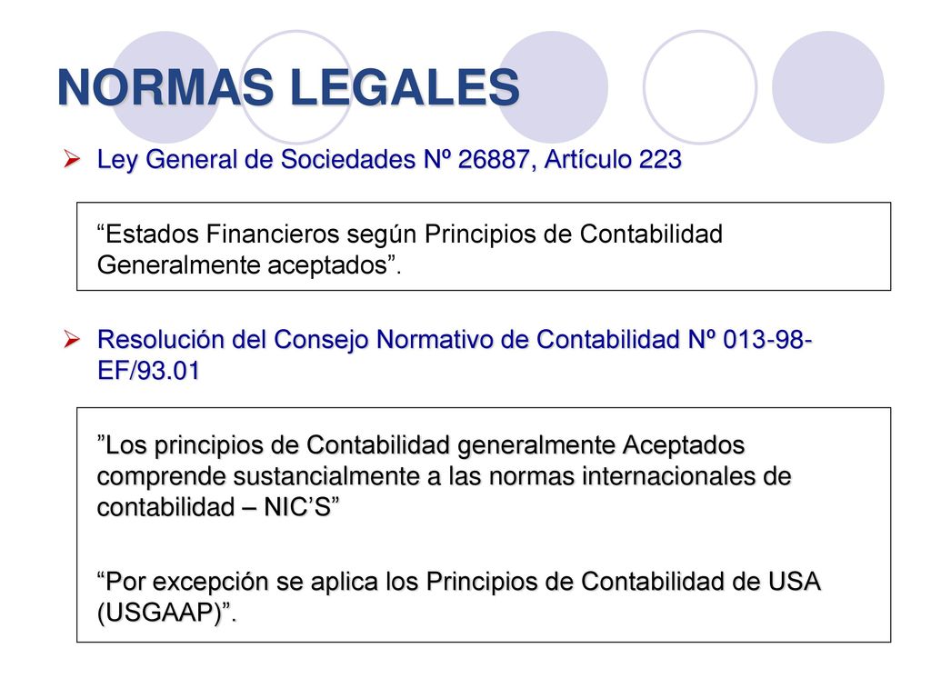 NORMAS LEGALES Ley General de Sociedades Nº 26887, Artículo 223