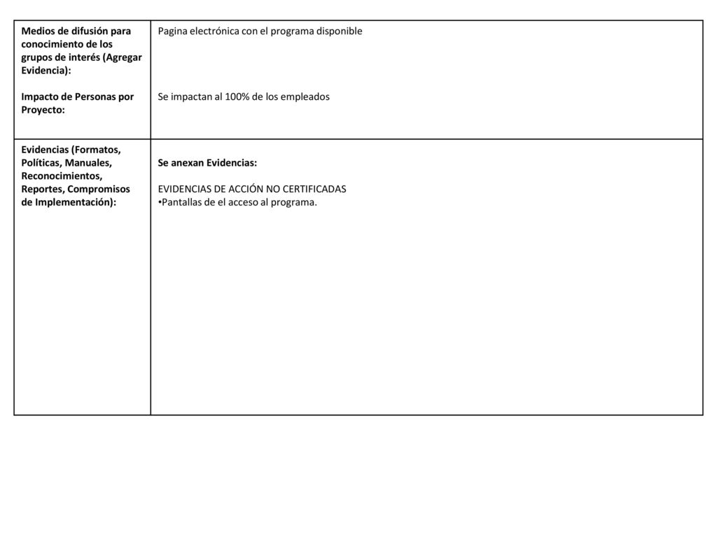 Medios de difusión para conocimiento de los grupos de interés (Agregar Evidencia):