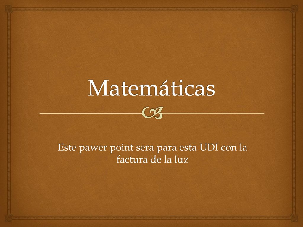 Este pawer point sera para esta UDI con la factura de la luz
