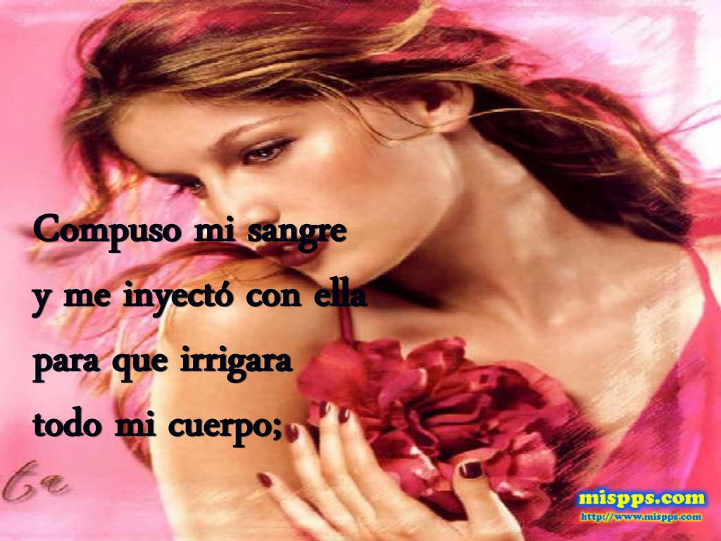 Compuso mi sangre y me inyectó con ella para que irrigara todo mi cuerpo;