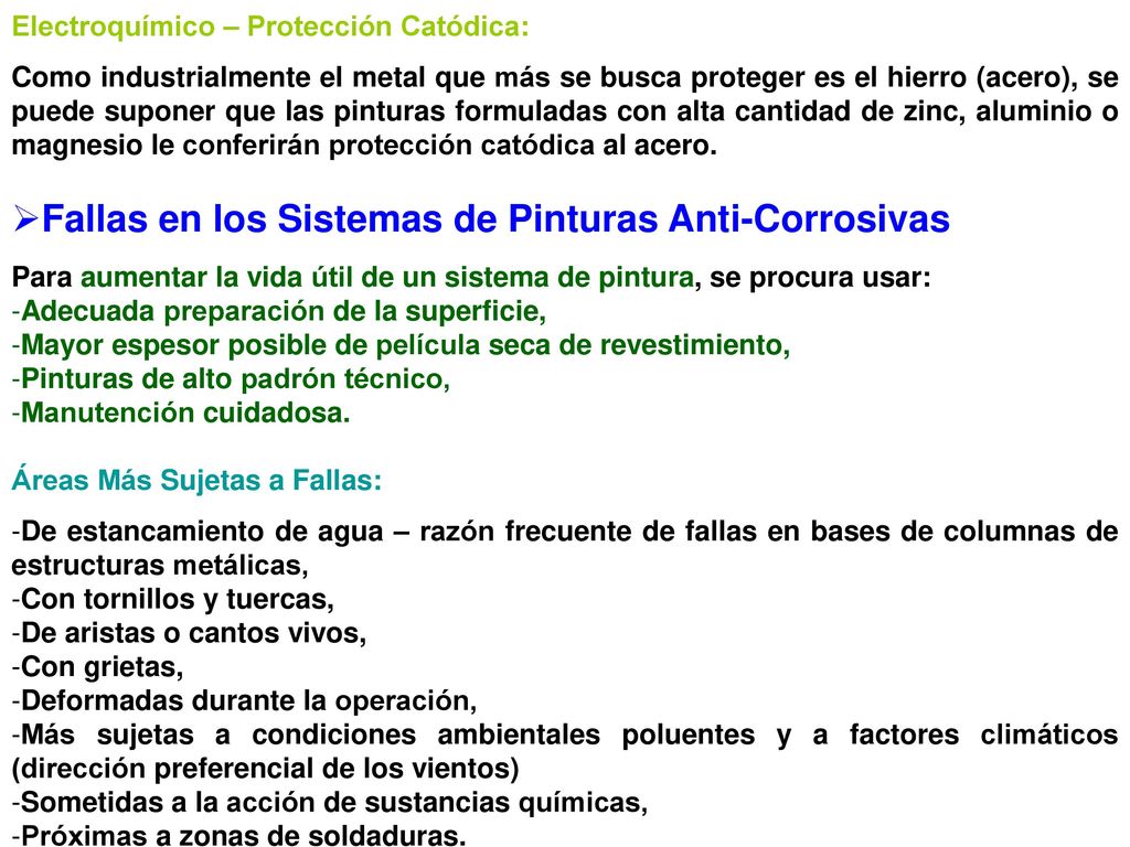 Fallas en los Sistemas de Pinturas Anti-Corrosivas