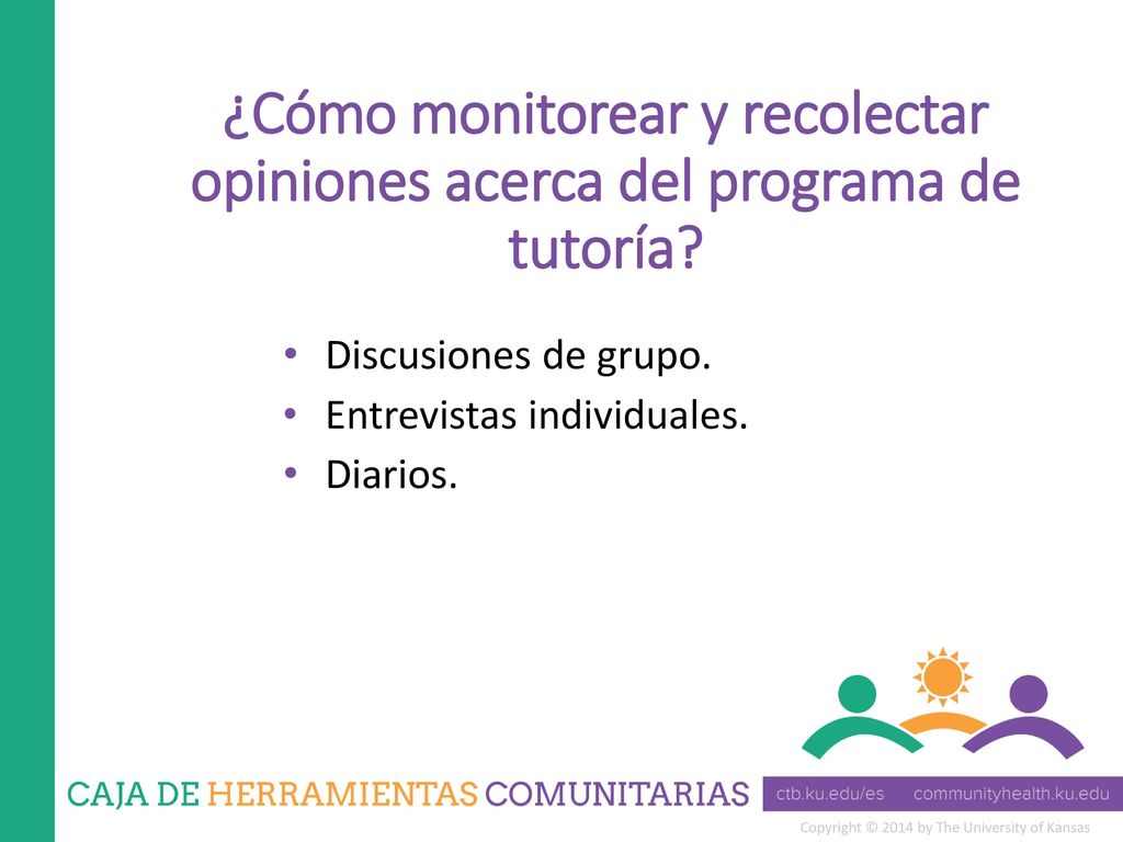 ¿Cómo monitorear y recolectar opiniones acerca del programa de tutoría