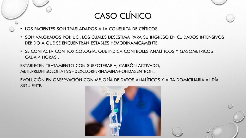 Caso clínico Los pacientes son trasladados a la consulta de críticos.