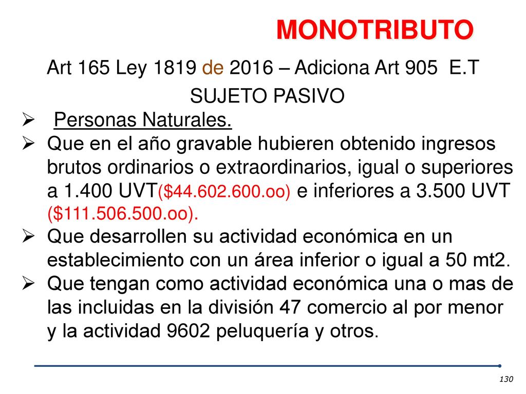 Art 165 Ley 1819 de 2016 – Adiciona Art 905 E.T