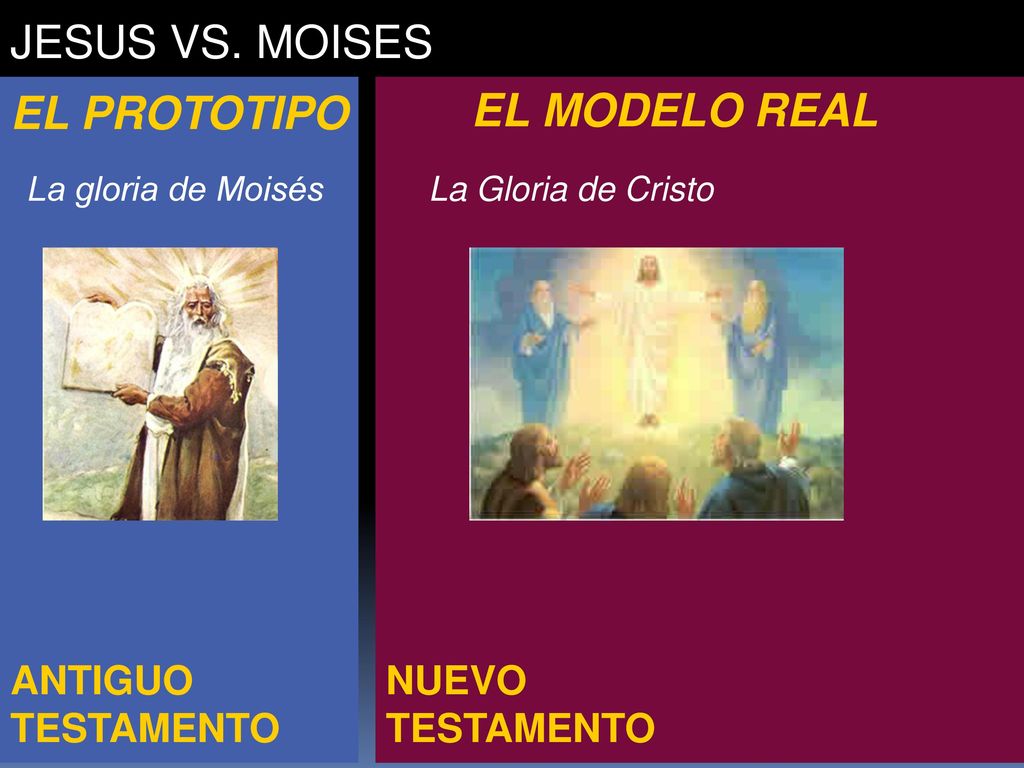 JESUS VS. MOISES EL PROTOTIPO EL MODELO REAL √ ANTIGUO TESTAMENTO
