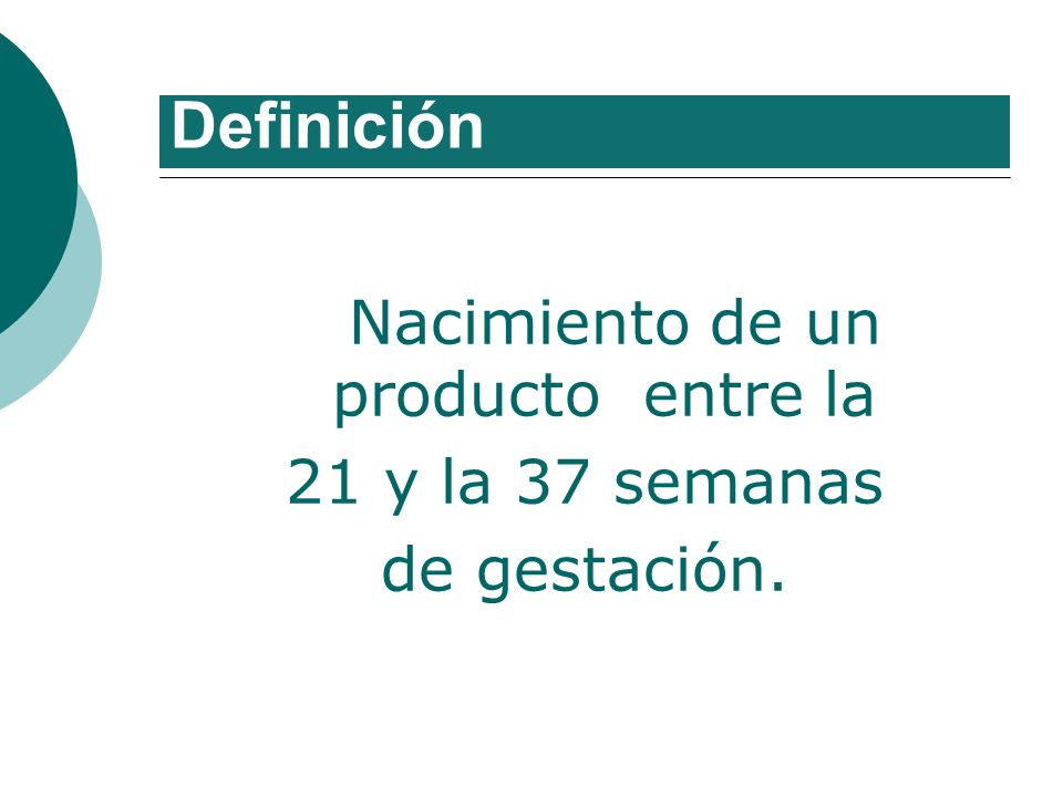 Nacimiento de un producto entre la