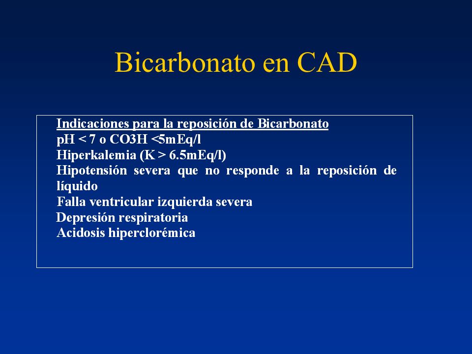 Bicarbonato en CAD