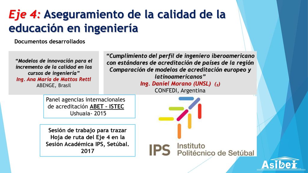 Eje 4: Aseguramiento de la calidad de la educación en ingeniería