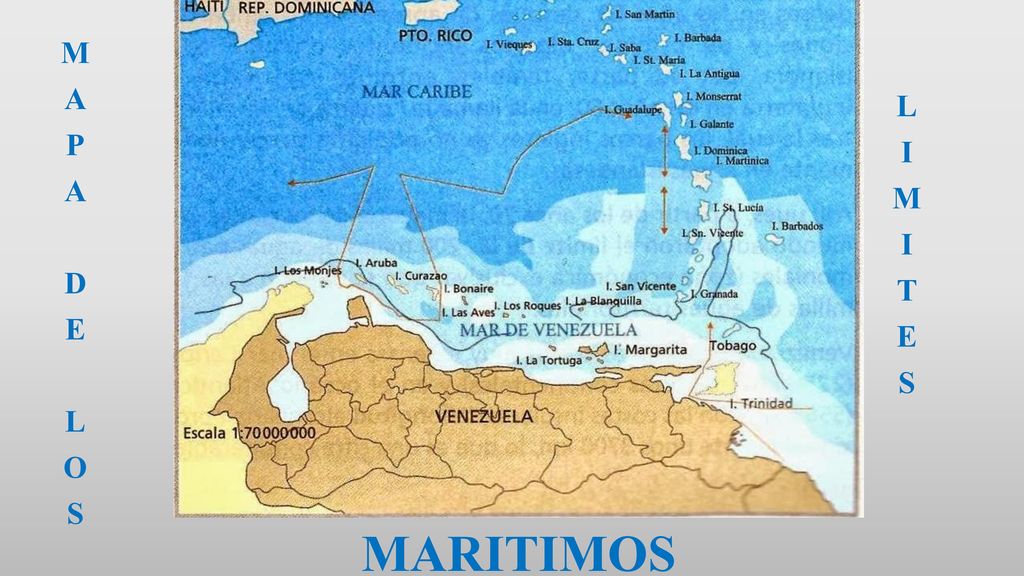 M A P D E L O S L I M T E S MARITIMOS