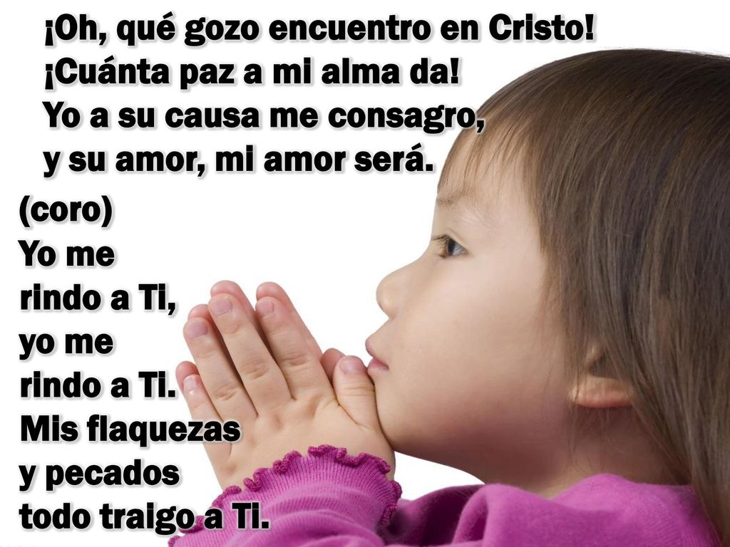 ¡Oh, qué gozo encuentro en Cristo. ¡Cuánta paz a mi alma da