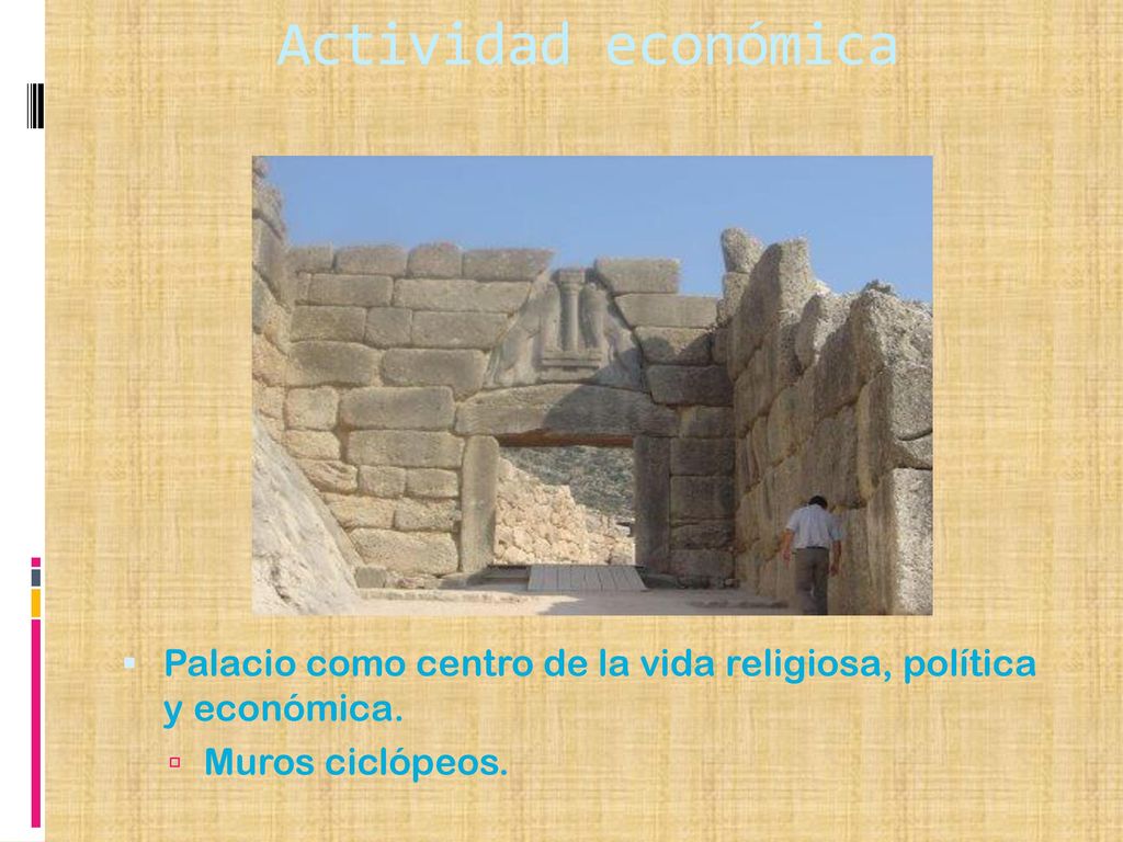 Actividad económica Palacio como centro de la vida religiosa, política y económica.