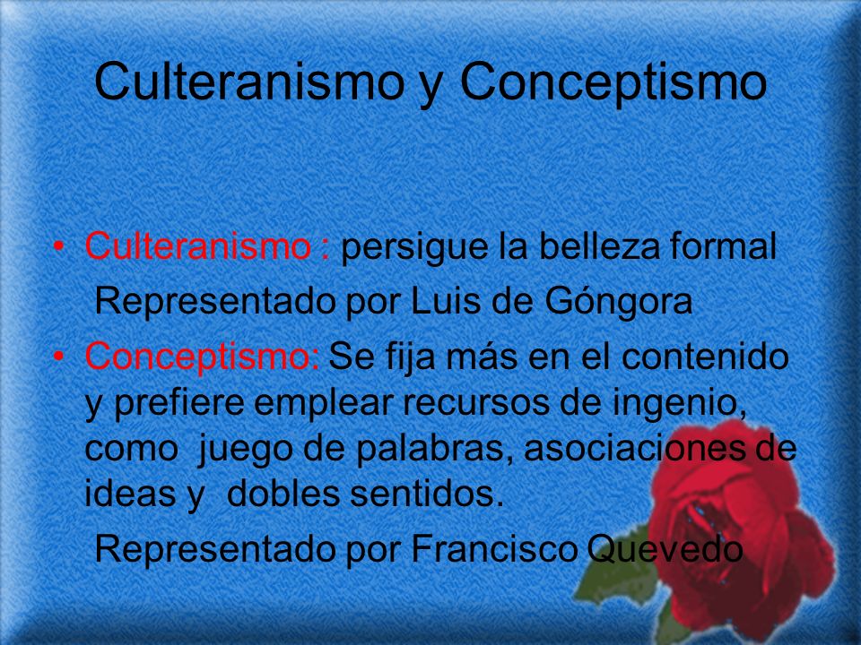 Culteranismo y Conceptismo