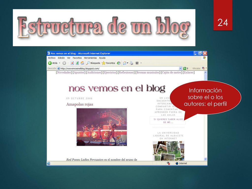 Información sobre el o los autores: el perfil