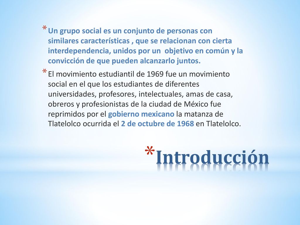 Un grupo social es un conjunto de personas con similares características , que se relacionan con cierta interdependencia, unidos por un objetivo en común y la convicción de que pueden alcanzarlo juntos.